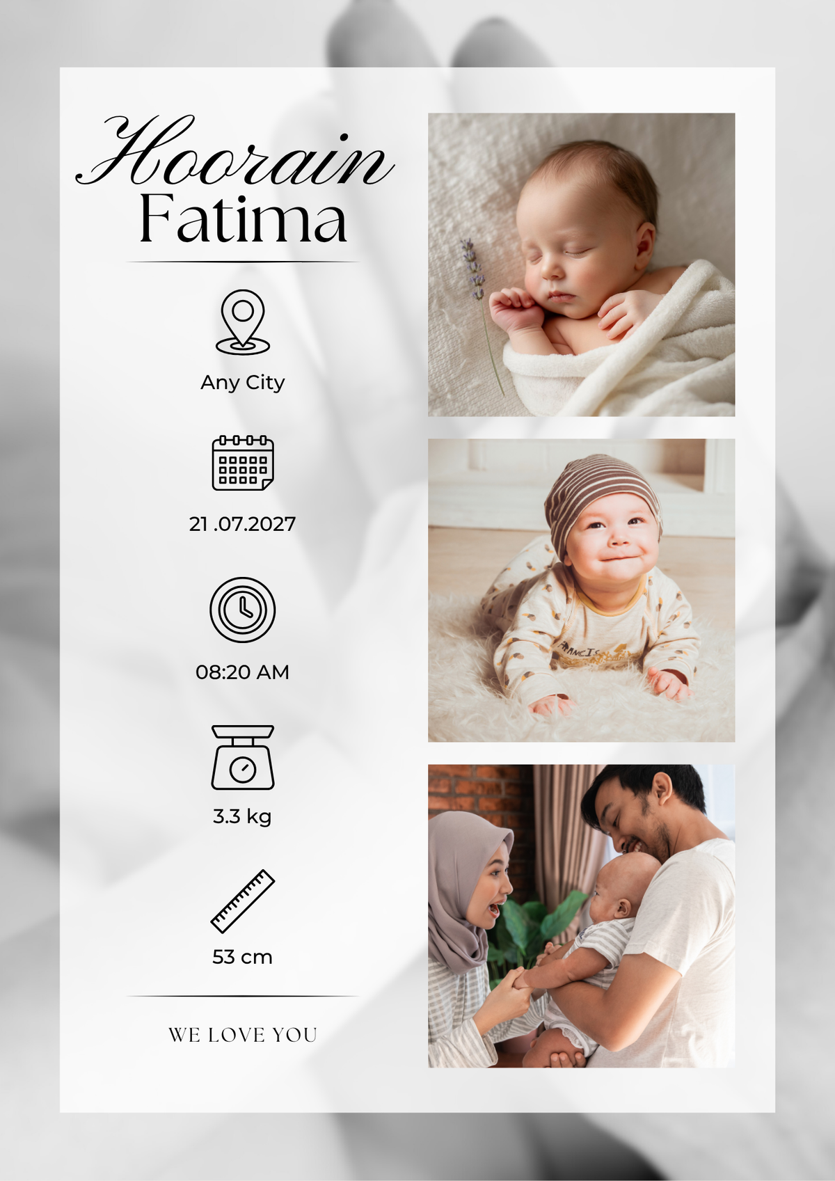 Keepsake Baby Frame 🤍
